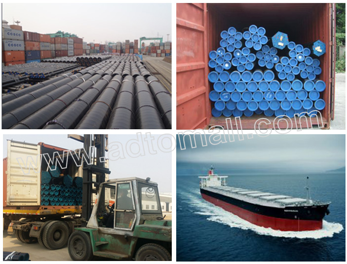 SSAW  steel pipe packaging and shipping