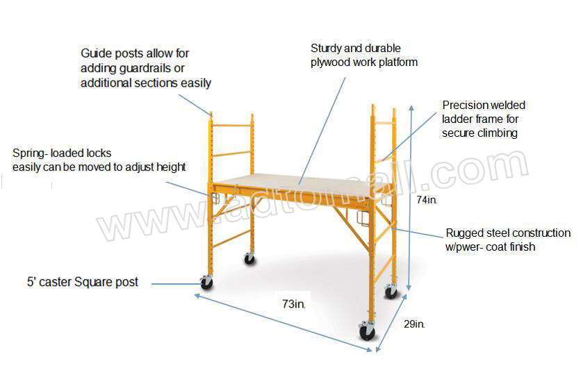 American frame product image 6' multi-function scaffold