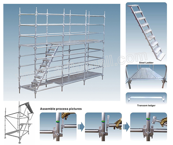 Hot dipped galvanzied kwikstage product images