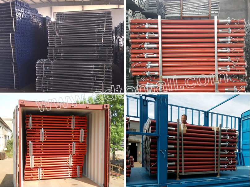 Aluminium Formwork accessories props packaging and shipping