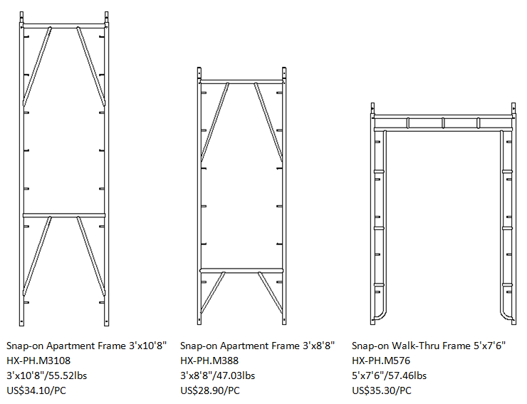 Snap-on Frame system