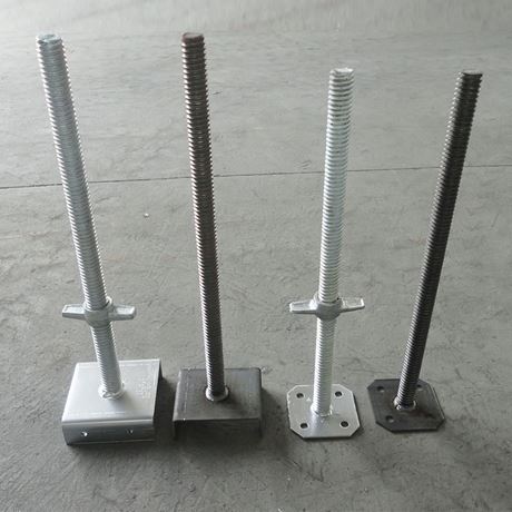 Picture of M34x400MM/120x120x5mm Solid Base Jack Electro Galvanized
