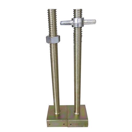 Picture of M38x4x400/ 150x150x50x6MM Hollow U head Screw Jack Electro Galvanized