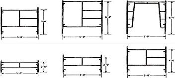 Frame scaffolding removed