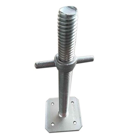 Picture of M30x600MM/120x120x4mm Solid Base Jack Electro Galvanized