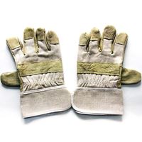 Picture of Short Leather Canvas Gloves (smooth surface)  ADTO-G13-1