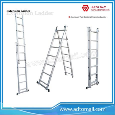 Picture of 2 Sections Aluminum Extension Ladder