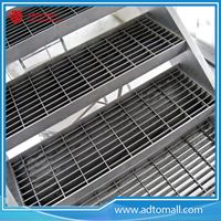Picture of Hot Dip Galvanized Steel Grating Stairs Tread