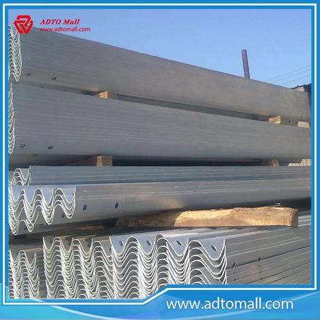 Picture of Galvanized Painted Steel Metal Highway Guardrail