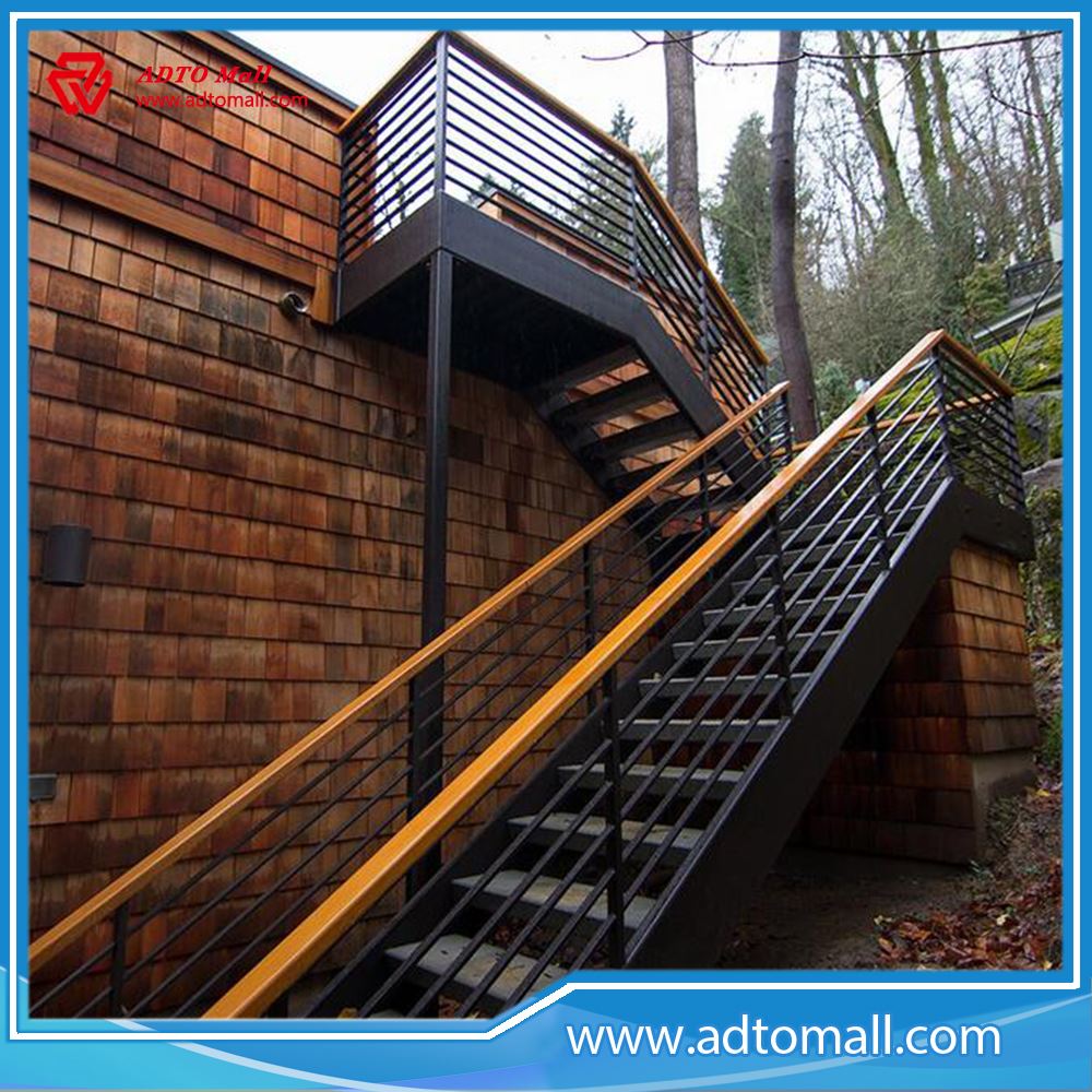 Outdoor Straight Iron Stairs Outdoor Straight Iron Stairs, Prefab Stairs Outdoors