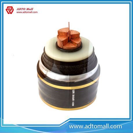 Picture of Copper Conductor XLPE insulation PVC sheath Extra High Voltage Power Cable 132kV
