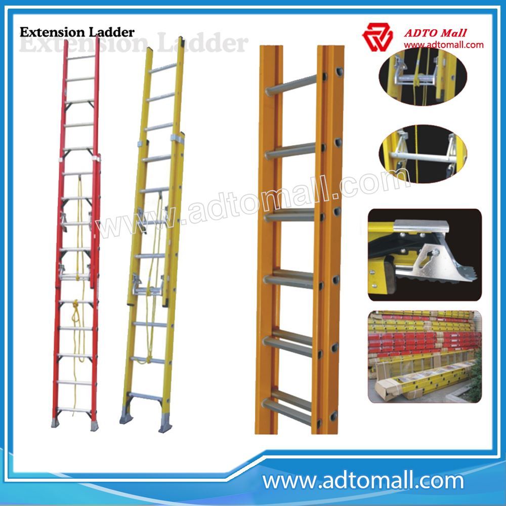 High quality combination aluminium rope extension step ladder