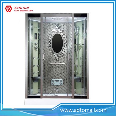 Picture of Aluminum Alloy frame,tempered glass,double doors sliding shower cubicle