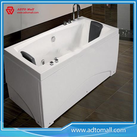 Picture of Eco-friendly Harmless certification freestanding artificial stone solid surface bathtub
