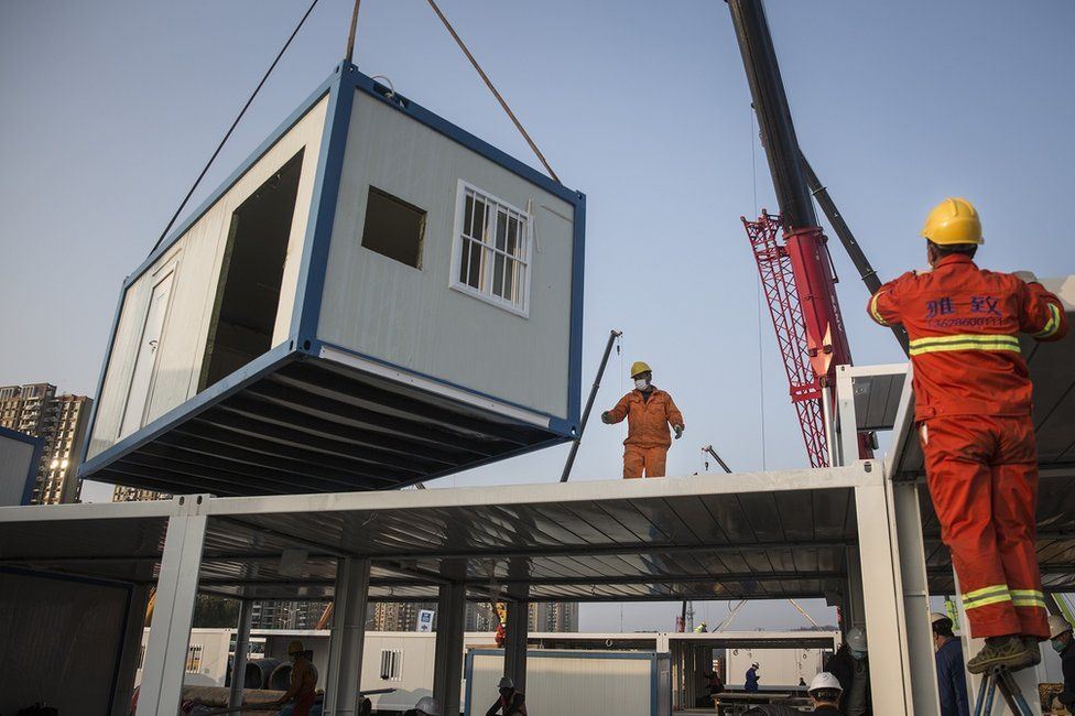 China Prefabricated Container Hospital for Coronavirus Was Built in Just A Week